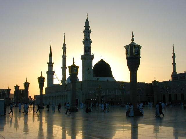 Shrine at sunset